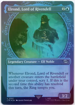 Elrond, Lord of Rivendell (Showcase) Foil U The Lord of the Rings 307 NM - Image 1