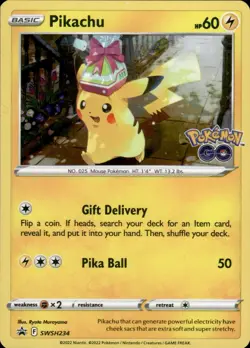 Pikachu SWSH234 Holo Promo Sword & Shield Promo Pokemon Near Mint - Image 1