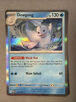 Pokemon TCG * Dewgong 19/088 Rare REVERSE * Mega Evolution Perfect Order NM - Image 1