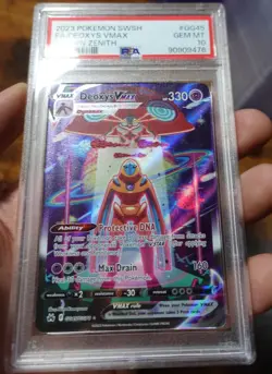 Deoxys VMAX GG45/GG70 PSA 10 Galarian Gallery Crown Zenith Pokemon Card - Image 3