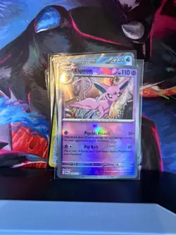 Espeon (Poke Ball Pattern) 033/131 Holo Rare Prismatic Evolutions Pokemon NM - Image 1