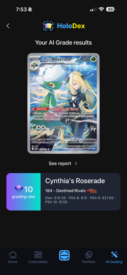 CYNTHIA’S ROSERADE #184 | POTENTIAL PSA 10 | 2025 POKEMON DESTINED RIVALS - Image 3