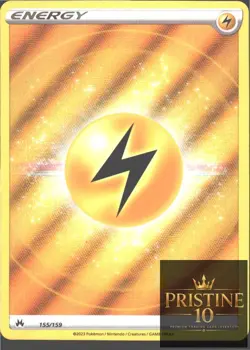 LIGHTNING ENERGY 155/159 ULTRA RARE CROWN ZENITH POKEMON HOLO NM - Image 1