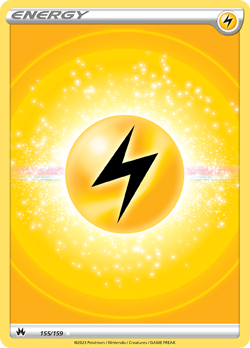 LIGHTNING ENERGY 155/159 ULTRA RARE CROWN ZENITH POKEMON HOLO NM - Image 3