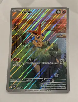 Pokemon Victini Illustration Rare Promo 208 Jumbo and Poke Ball - Image 1