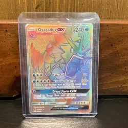 Gyarados GX 112/111 Secret Rare Full Art Holo - SM Crimson Invasion ENG 2017 - Image 1