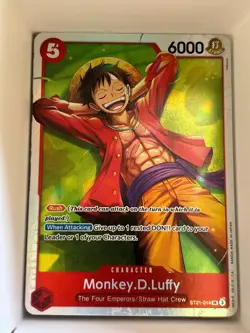 ST21-014 Monkey.D.Luffy English SR One Piece TCG Card Game - Image 1