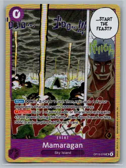 Mamaragan OP15-078 Super Rare Adventure on Kami's Island One Piece Foil NM - Image 1