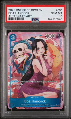 2025 ONE PIECE OP13-CARRYING ON HIS WILL ALTERNATE ART #051 BOA HANCOCK PSA 10 - Image 1