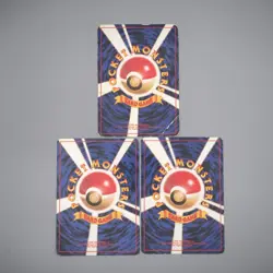 Pokemon Card Bulbasaur Charmander Squirtle 3cards 1996 Old Back Japanese s814 - Image 2