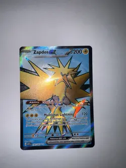 Zapdos EX 192/165 Scarlet Violet 151 Ultra Rare Card Near Mint Condition - Image 2