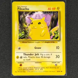 Pikachu - 58/102 - Common - Base Set - Pokemon Card - MP - Image 1