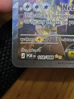 Pokemon TCG Mega Starmie EX 118/088 Full Art Rare Holo Card Water Type - Image 2