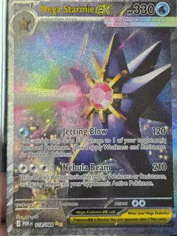 Pokemon TCG Mega Starmie EX 118/088 Full Art Rare Holo Card Water Type - Image 5