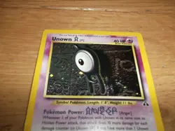 Unown 14/75 Holo Pokemon Card Neo Discovery Genuine - Image 2