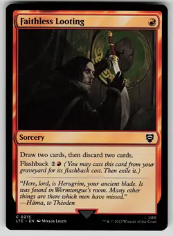 Faithless Looting Normal C The Lord of the Rings 215 NM - Image 1