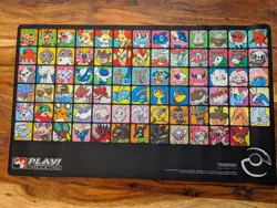 Pokemon Professor Playmat TCG Generation 8 GALAR Program CUSTOM - Image 1