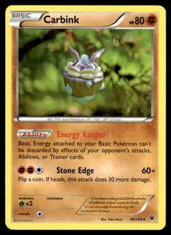 Carbink 49/124 Rare Fates Collide Pokemon Yuka Morii NM - Image 1