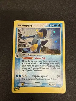 Swampert 13/109 Holo Rare (2003) EX Ruby Sapphire e-Reader TCG Pokemon LP/MP - Image 1