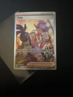Pokemon TCG Tulip 259/182 Sv04: Paradox Rift Holo Rare Full Art Sir Card - Image 2