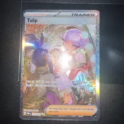 Pokemon TCG Tulip 259/182 Sv04: Paradox Rift Holo Rare Full Art Sir Card - Image 4