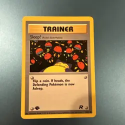 SLEEP! 79/82 COMMON TEAM ROCKET POKEMON FIRST EDITION LP - Image 1