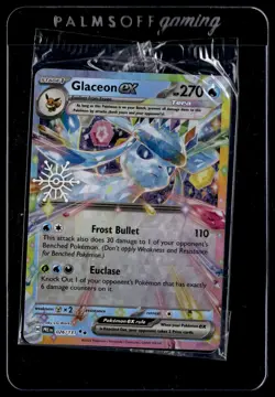 Glaceon ex 026/131 Prismatic Evolutions 2025 Holiday Stamped Promo Pokemon - Image 1
