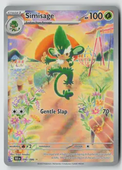 Simisage 090/086 Holo Illustration Rare Black Bolt Pokemon Near Mint - Image 1