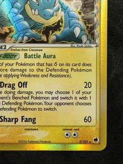 Pokemon TCG NM Feraligatr Delta Species 2/101 Dragon Frontiers Holo - Image 4