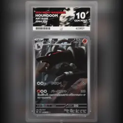 ACE 10 - Houndoom 066/064 Art Rare 2024 Night Wanderer sv6a GEM MINT Pokemon - Image 1