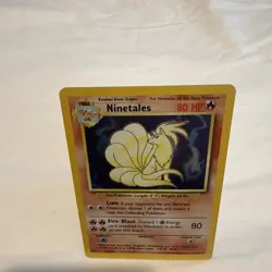 NINETALES 12/102 HOLO HOLO RARE BASE SET UNLIMITED POKEMON - Image 4