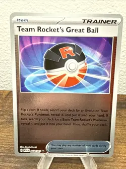 Team Rocket’s Great Ball 205/217 Rev. Holo - Ascended Heroes - Pokemon TCG NM - Image 1