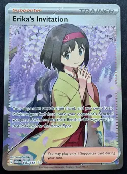 Erika's Invitation Holo Ultra Rare Pokemon SV: Scarlet & Violet 151 196/165 - Image 1