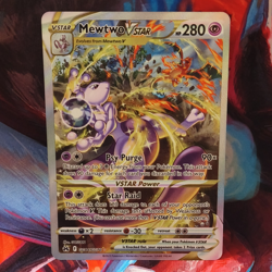 Pokemon Company Mewtwo VSTAR GG44/GG70 Crown Zenith Galarian Gallery Holo - Image 1