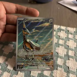 Pokemon TCG Skarmory 209/191 Sv08: Surging Sparks Illustration Rare Holo NM - Image 1