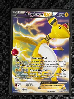 AMPHAROS EX 87/98 ULTRA RARE ANCIENT ORIGINS POKEMON - Image 1