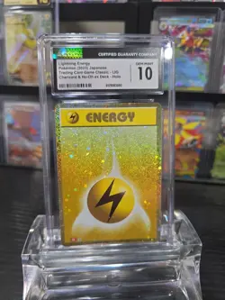 2023 Pokemon Lightning Energy Japanese Holo Cgc 10 Gem Mint - Image 1