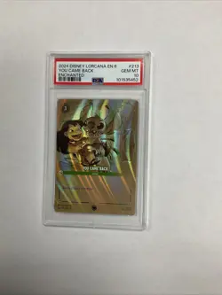 Disney Lorcana You Came Back 213/204 Azurite Sea Enchanted PSA 10 - Image 1