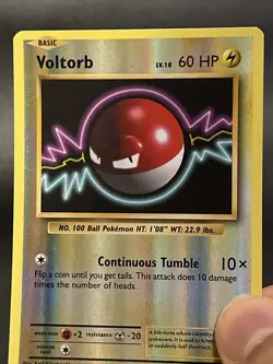 Pokemon Card Voltorb 39/108 Evolutions Reverse Holo Excellent Condition - Image 2