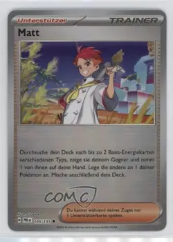 Crispin German Poke Ball Foil Pokemon Prismatic Evolutions PRE #105 - Image 1