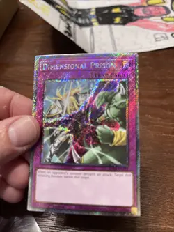 Yugioh RA04-EN132 Dimensional Prison - Platinum Secret Rare Card 1st Edition NM - Image 2