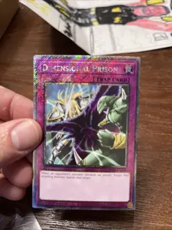 Yugioh RA04-EN132 Dimensional Prison - Platinum Secret Rare Card 1st Edition NM - Image 3