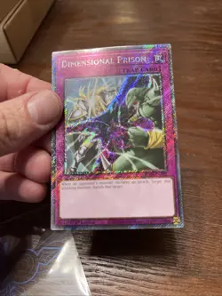 Yugioh RA04-EN132 Dimensional Prison - Platinum Secret Rare Card 1st Edition NM - Image 4