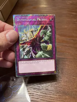 Yugioh RA04-EN132 Dimensional Prison - Platinum Secret Rare Card 1st Edition NM - Image 5