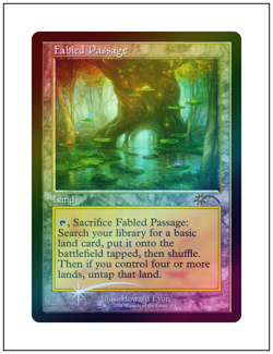 1x Fabled Passage, WPN & Gateway Promo Foil, Magic MTG NM - Image 1