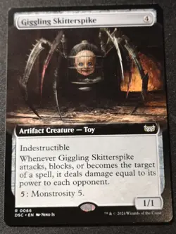 Giggling Skitterspike - Extended Art - DSC - MTG - NM - EN - 0066 - Image 1