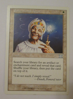 Magic the Gathering Enlightened Tutor Classic MTG Core Set 6th Edition Regular - Image 1