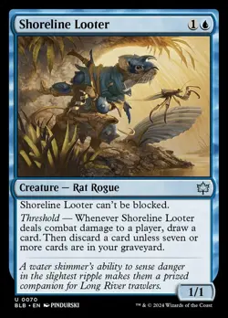 4x Shoreline Looter NM-Mint, English Bloomburrow MTG Magic - Image 1