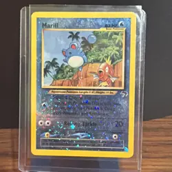 💦 SWIRL Pokemon Marill 11/18 Southern Islands Reverse Holo Promo English - Image 1
