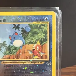 💦 SWIRL Pokemon Marill 11/18 Southern Islands Reverse Holo Promo English - Image 4